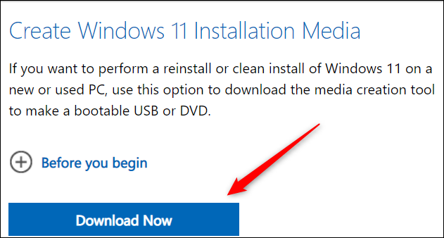 Baixe o arquivo ISO do Windows 11.