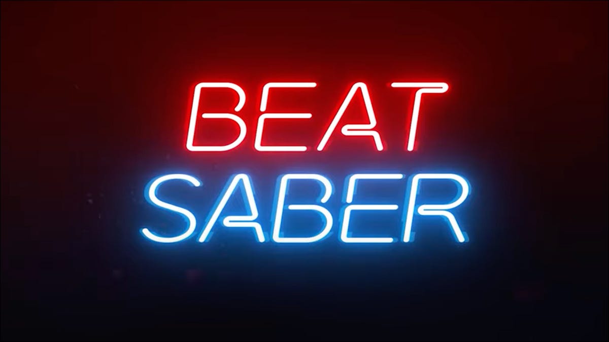 O logotipo do Beat Saber
