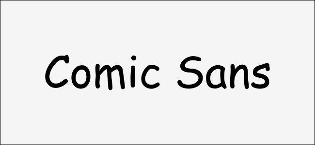 Comic Sans