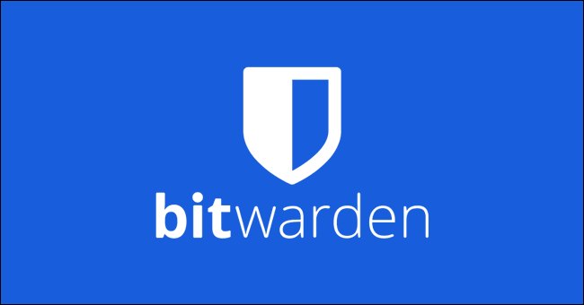 Logo da Bitwarden em fundo azul