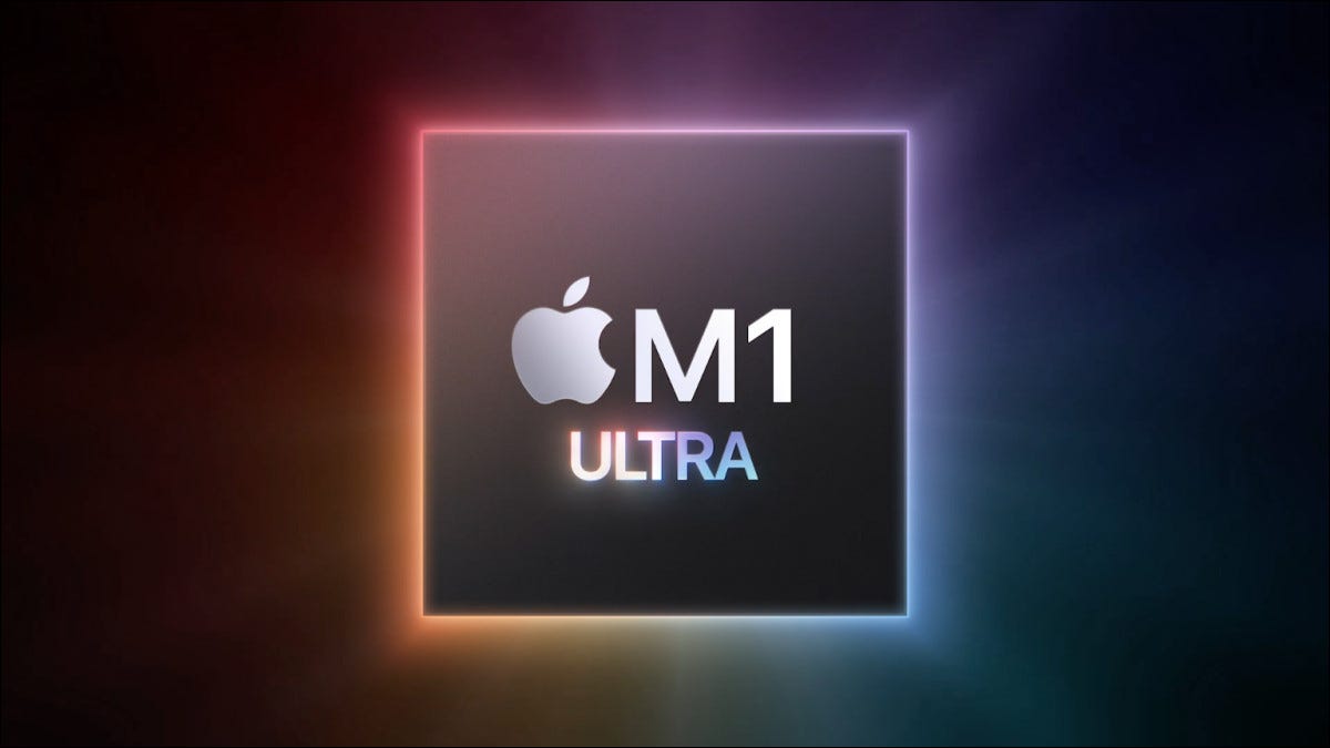 O logotipo do Apple M1 Ultra