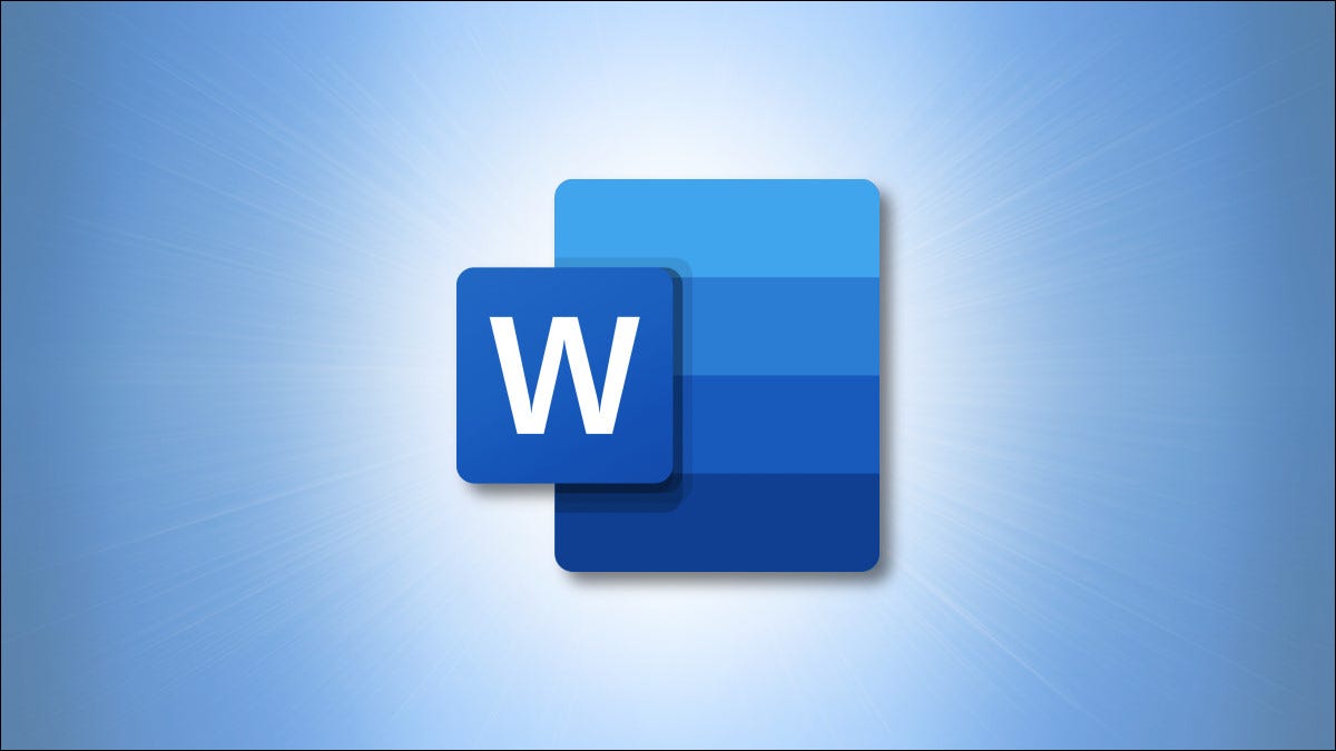 Logotipo do Microsoft Word em fundo azul