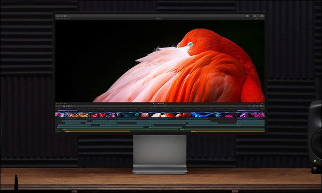 Apple Pro Display em ambiente de estúdio