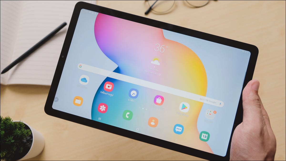 Um Samsung Galaxy Tab S6 Lite.