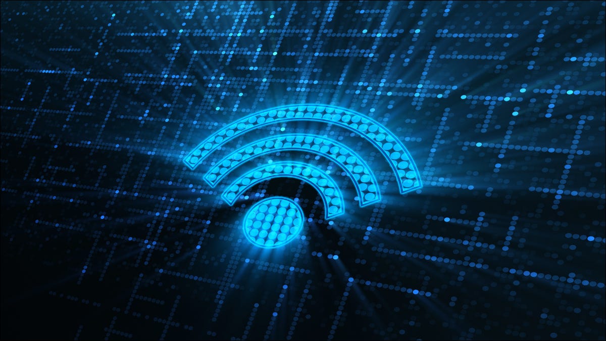 Um logotipo de Wi-Fi digital.