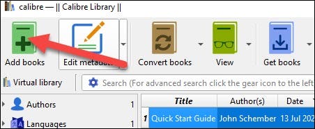 Click "Add Books."