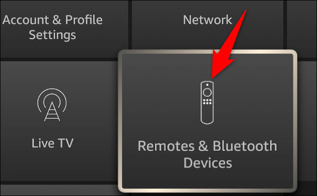 Escolha "Remotos e dispositivos Bluetooth".