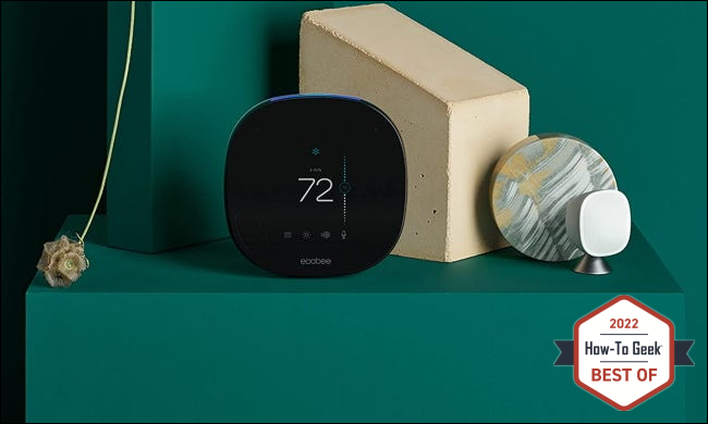 termostato inteligente ecobee na mesa verde