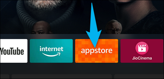 Selecione "Appstore" na tela inicial.