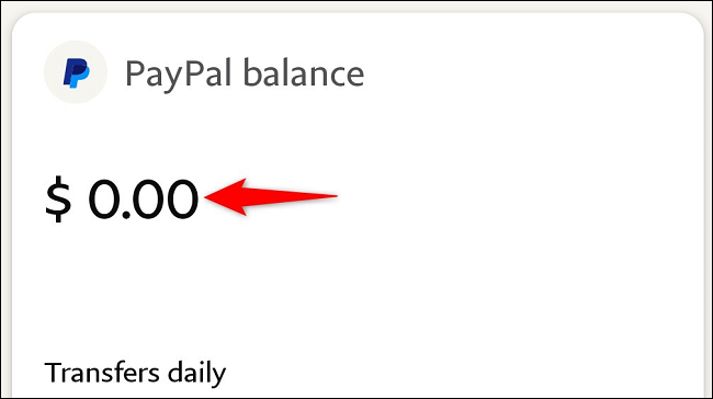 Veja o saldo do PayPal no celular.