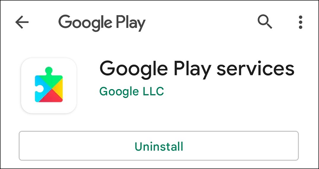 Atualize os serviços do Google Play no Android.