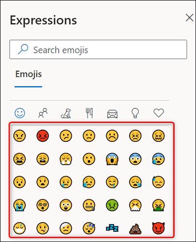 Escolha um emoji.