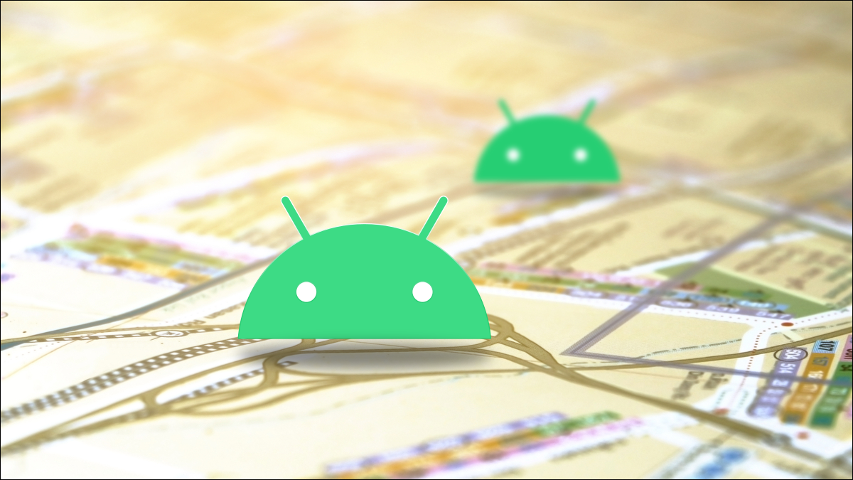 Localização do Android no mapa.