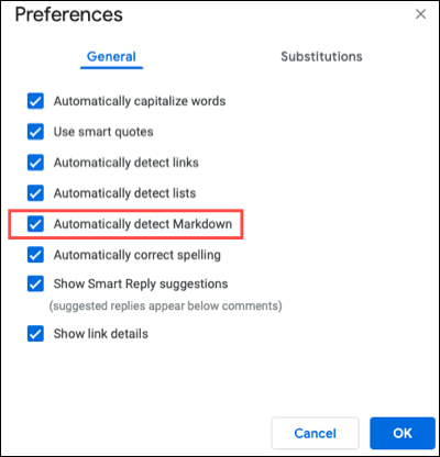 Detectar automaticamente o Markdown no Google Docs