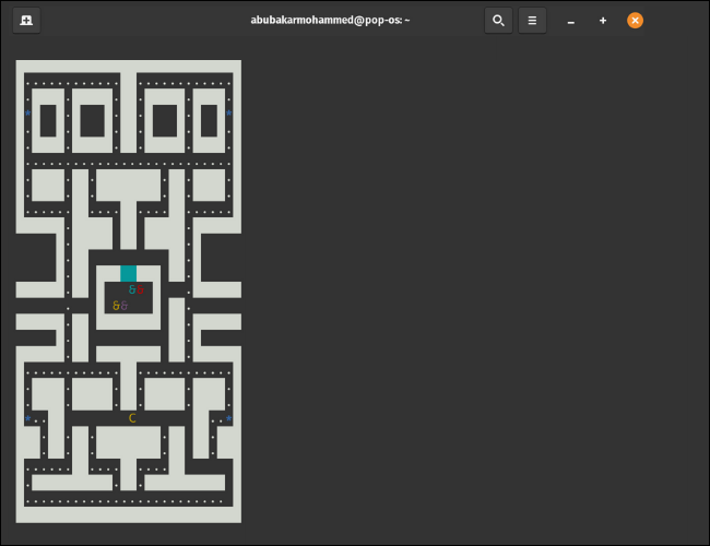 Pacman4console no Terminal Linux