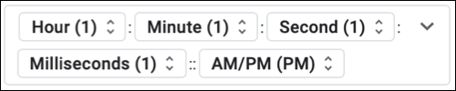 Formato de hora personalizado com dois pontos