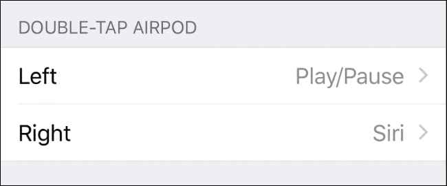 Ações de toque duplo para AirPods no iPhone
