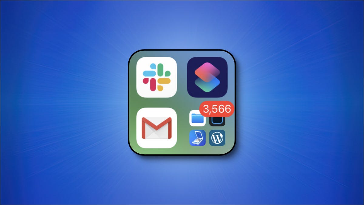 Apple iPhone iPad App Library em um fundo azul