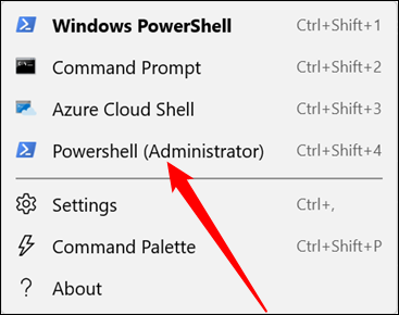 Clique em "Powershell (Administrador)"