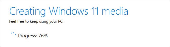 A ferramenta baixará a ISO do Windows 11.