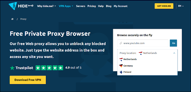 proxy hide.me