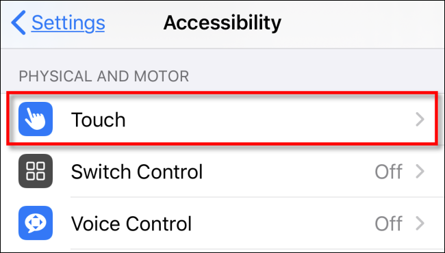 Toque em Toque em Configurações no iPhone ou iPad