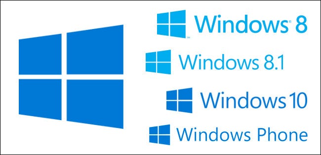 O logotipo do Windows em ângulo