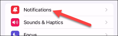 Toque na opção "Notificações".