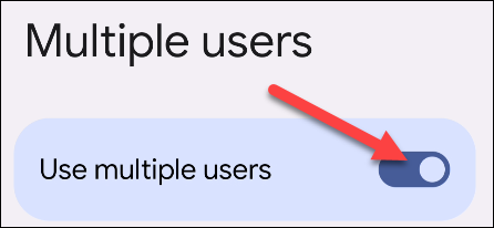 Ative "Usar vários usuários".