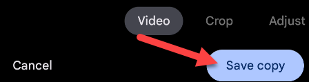 Toque em "Salvar cópia".