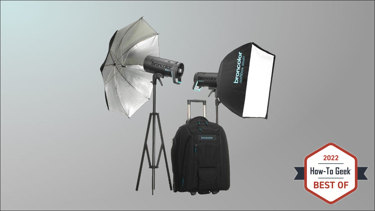 Kit Broncolor em fundo cinza