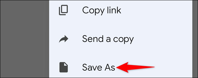 Escolha "Salvar como".