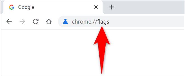 Acesse os sinalizadores do Chrome na área de trabalho.