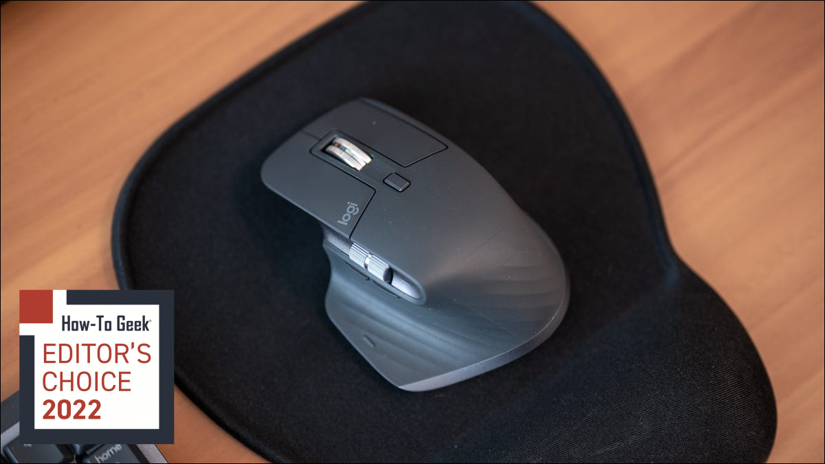 Logitech MX Master 3S on a mouse pad