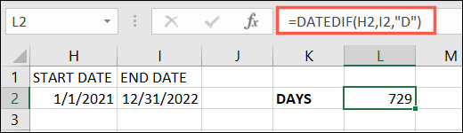 Função DATEIF para dias