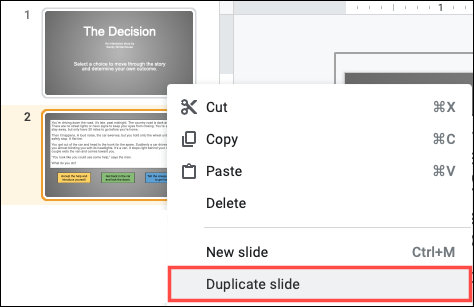 Duplicar um slide