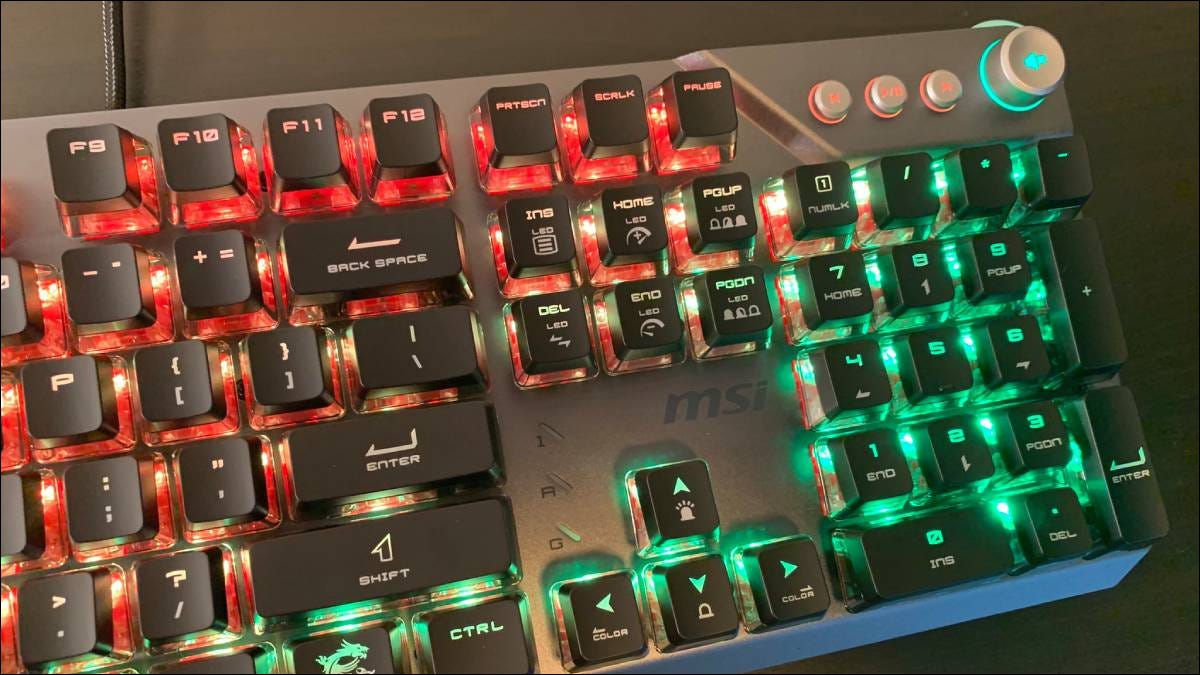 Teclado para jogos MSI Vigor GK71 SONIC