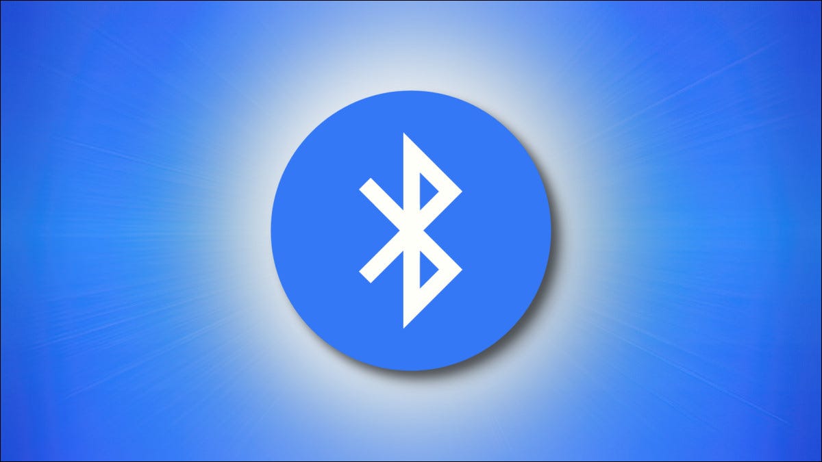 O logotipo Bluetooth em uma bolha azul, estilo Apple, como no Mac, iPhone e iPad