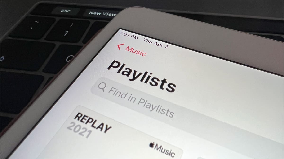Listas de reprodução no Apple Music no iPad