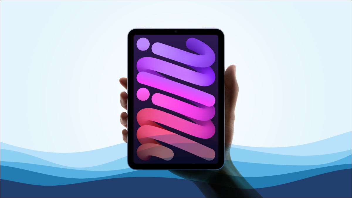 Um iPad Mini na água