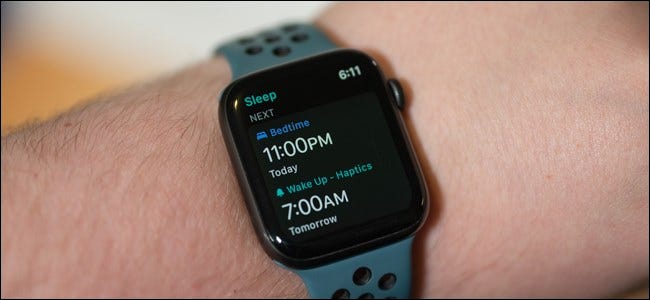 Rastreamento do sono no Apple Watch
