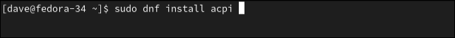 Instalando o Acpi no Fedora