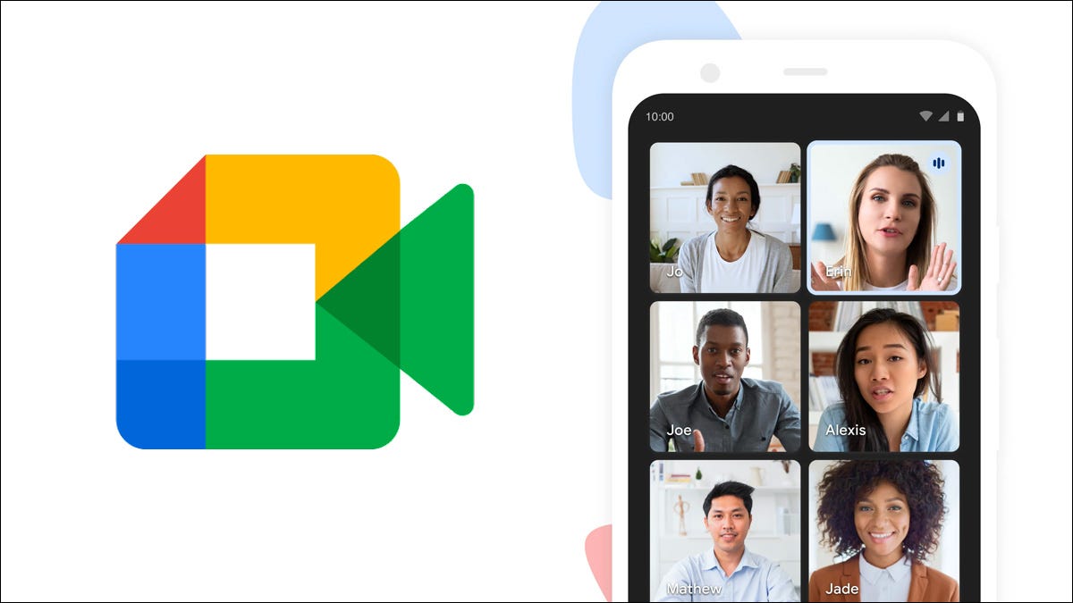 Logo e imagem do Google Meet