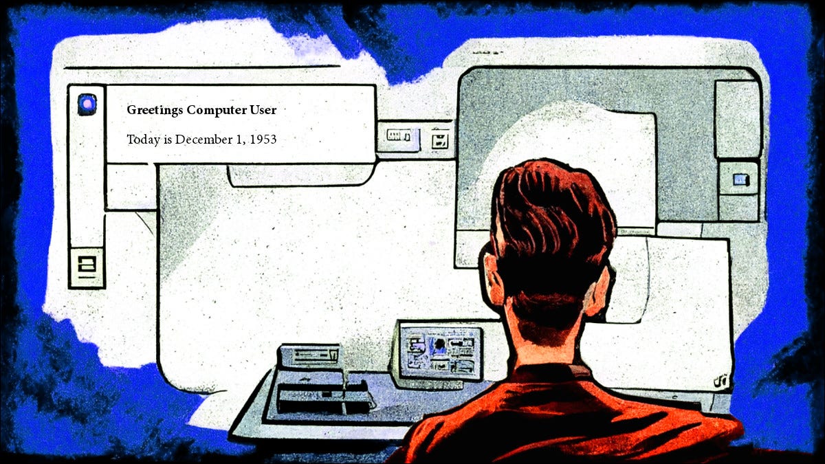 Uma ilustração de usuário de computador