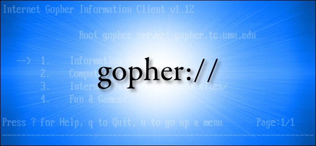 O protocolo Gopher (gopher://).