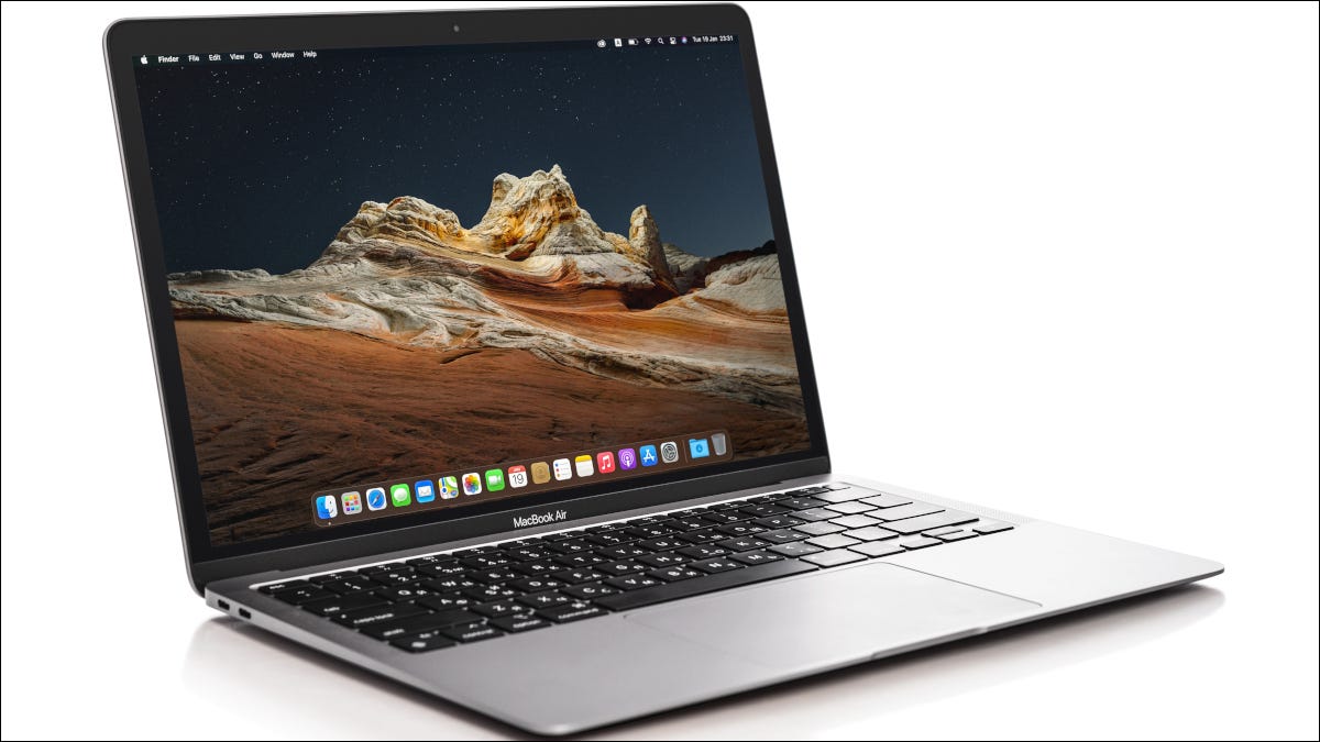 O MacBook Air 2020 M1.