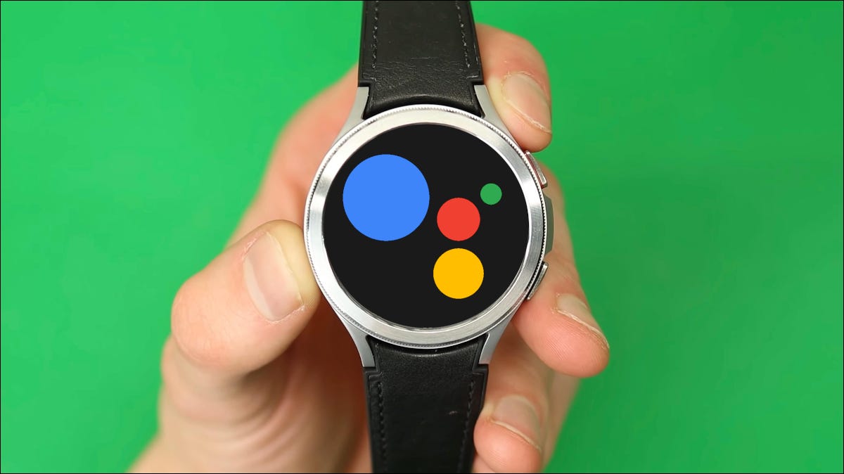 Samsung Galaxy Watch4 com Google Assistente.
