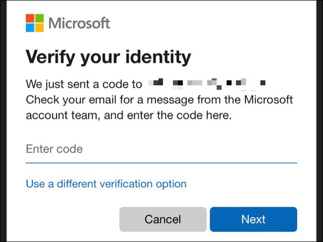 Digite seu código de verificação no aplicativo Xbox
