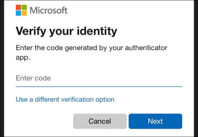 Verifique a identidade com o aplicativo autenticador no aplicativo Xbox