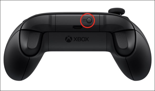 Botão de par do controlador Xbox Series